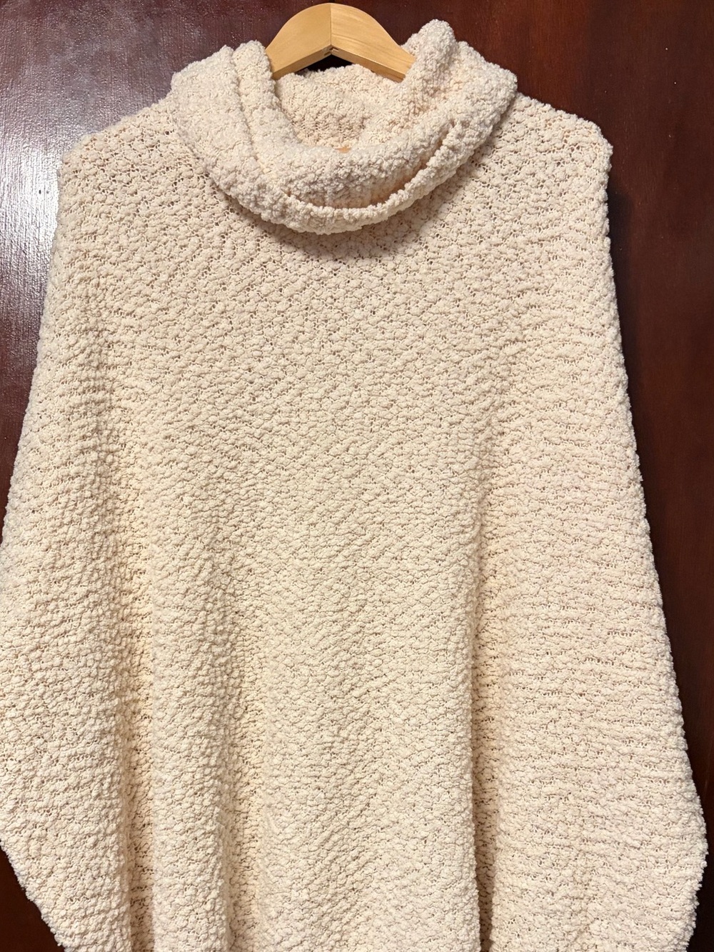 Sadie & Sage Cozy Cream Funnel Neck Women's Sweater